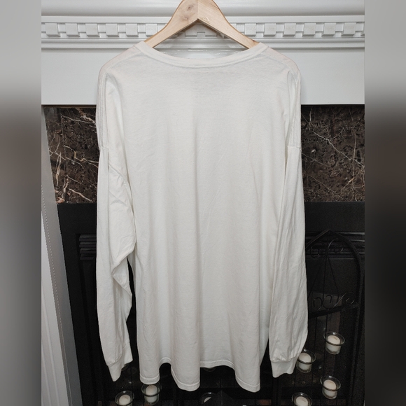 FRUIT OF THE LOOM PLATINUM LS T-SHIRT, WHITE 3XL - Picture 3 of 4